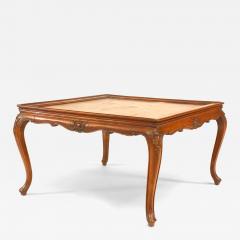 French Louis XV Style Square Walnut Coffee Table - 4718153