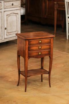 French Louis XV Style Table Chiffonni re with Three Small Drawers and Low Shelf - 3498422