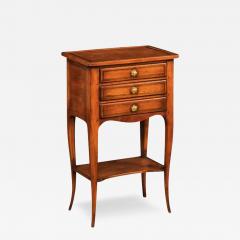 French Louis XV Style Table Chiffonni re with Three Small Drawers and Low Shelf - 3511647