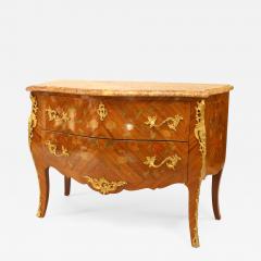 French Louis XV Style Veneer and Bronze Trimmed Commode - 742056