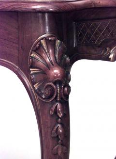French Louis XV Style Walnut and Gilt Console Table - 1428060