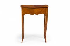 French Louis XV Tulipwood Cabriole Leg Side Table - 4170727