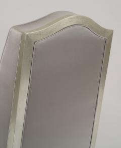 French Louis XV style 20th Cent silver gilt framed slipper chair - 4272337