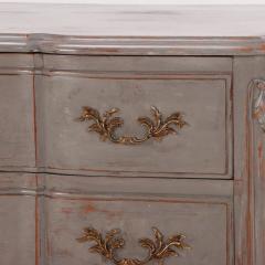 French Louis XV style painted three drawer commode C 1945 - 3712094