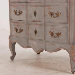 French Louis XV style painted three drawer commode C 1945 - 3712099