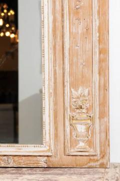 French Louis XVI 1790s Trumeau Mirror with Original Painting and Gilt Details - 3426911
