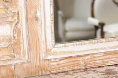 French Louis XVI 1790s Trumeau Mirror with Original Painting and Gilt Details - 3427014