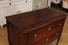 French Louis XVI 1790s Two Drawer Sauteuse Commode with Tapered Legs - 3491360