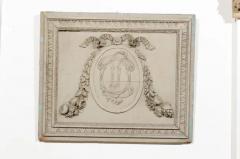 French Louis XVI 18th Century Painted and Hand Carved Wooden Boiserie Panel - 3422780