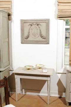 French Louis XVI 18th Century Painted and Hand Carved Wooden Boiserie Panel - 3422785