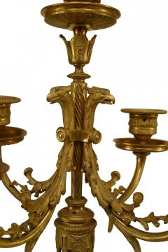 French Louis XVI Bronze Dore Candelabra With Eagle Head - 4200555