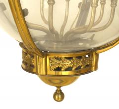 French Louis XVI Bronze Dore and Glass Hanging Lantern - 4629166