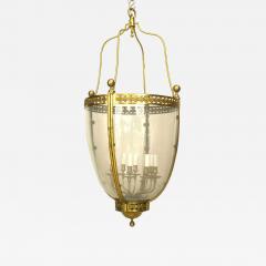 French Louis XVI Bronze Dore and Glass Hanging Lantern - 4644168