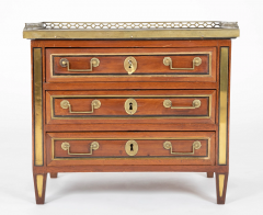 French Louis XVI Bronze Gallery Miniature Commode - 2679547