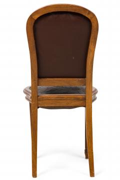 French Louis XVI Coat of Arm Embossed Side Chair - 4170473