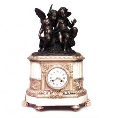 French Louis XVI Cupid Mantel Clock - 4631933