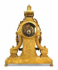 French Louis XVI Gilt Bronze Mantle Clock - 4628822