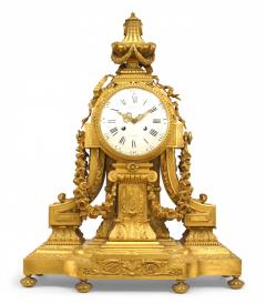 French Louis XVI Gilt Bronze Mantle Clock - 4630925