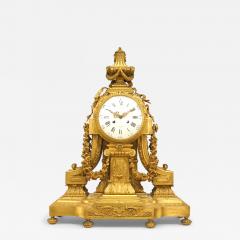 French Louis XVI Gilt Bronze Mantle Clock - 4630926