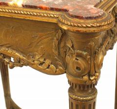 French Louis XVI Gilt Marble End Table - 1437999