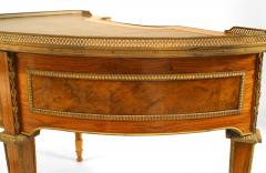 French Louis XVI Kingwood Demilune Desk - 1428983