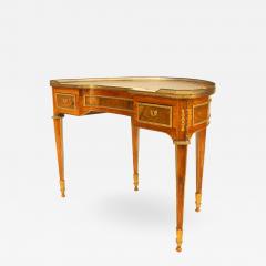 French Louis XVI Kingwood Demilune Desk - 1470338