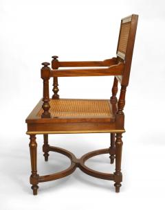 French Louis XVI Mahogany Arm Chair - 1403094