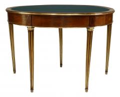 French Louis XVI Mahogany Demilune Console Table - 1428138