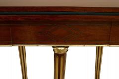 French Louis XVI Mahogany Demilune Console Table - 1428142