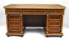 French Louis XVI Mahogany Kneehole Desk - 1429212