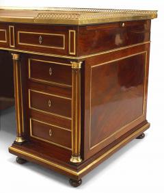 French Louis XVI Mahogany Kneehole Desk - 1429215