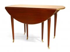 French Louis XVI Mahogany Round Dining Table - 1429818