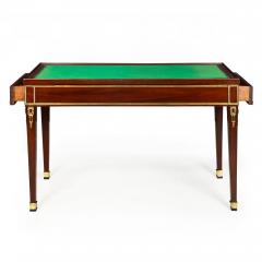 French Louis XVI Mahogany Writing Desk Tric Trac Game Table circa 1785 - 4502944