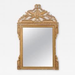 French Louis XVI Period 1770s Painted and Gilded Mirror with Quivers and Arrows - 3435418