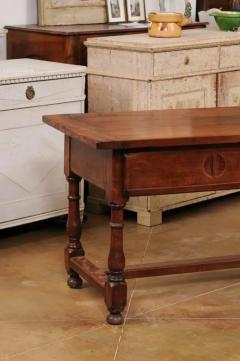 French Louis XVI Period 1790s Farm Table with Sliding Panels and Carved Heart - 3521433