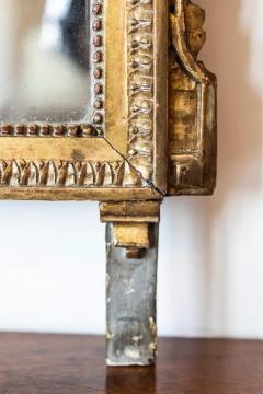 French Louis XVI Period 1790s Giltwood Mirror with Carved Bird and Flags - 3608500