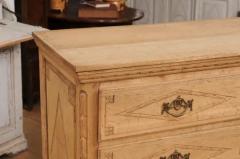 French Louis XVI Period 1790s Natural Oak Four Drawer Commode with Carved D cor - 3558450