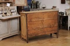 French Louis XVI Period 1790s Natural Oak Four Drawer Commode with Carved D cor - 3558503