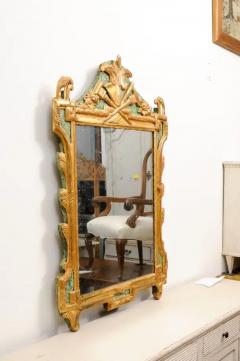 French Louis XVI Period 18th Century Gilded Mirror with Carved Musical Allegory - 3550267