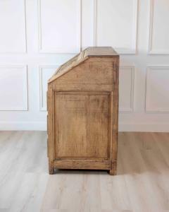 French Louis XVI Period Carved Oak Slant Front Secretary Desk Li ge Late 18th - 4737349