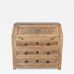 French Louis XVI Period Carved Oak Slant Front Secretary Desk Li ge Late 18th - 4738870