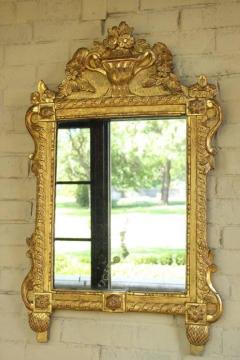 French Louis XVI Richly Carved Mirror for Vanity or Wall 18th Century - 582171