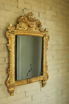 French Louis XVI Richly Carved Mirror for Vanity or Wall 18th Century - 582172