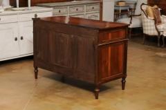 French Louis XVI Style 1890s Commode with Graduated Drawers and Brass Hardware - 3491504