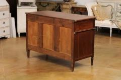 French Louis XVI Style 19th Century Cherry Three Drawer Commode with Fluting - 3544737