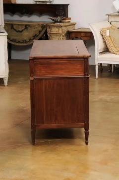 French Louis XVI Style 19th Century Cherry Three Drawer Commode with Fluting - 3544747