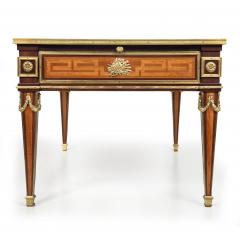 French Louis XVI Style Antique Bureau Plat Writing Desk circa 1880 - 4731545