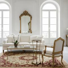 French Louis XVI Style Bronze and Marble Two Tier Table Gueridon - 4502478