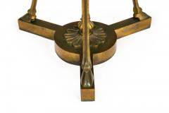 French Louis XVI Style Bronze and Marble Two Tier Table Gueridon - 4502488