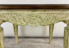 French Louis XVI Style Craved and Distressed Finish Side or End Table - 2872908